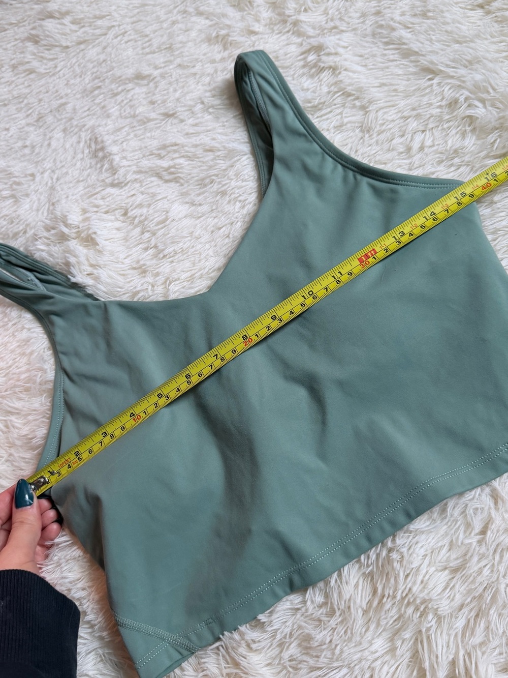 HALARA Sage Green Active Cropped Tank Top - Picture 3 of 4